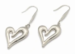 Aros de acero quirurgico corazon 22mm